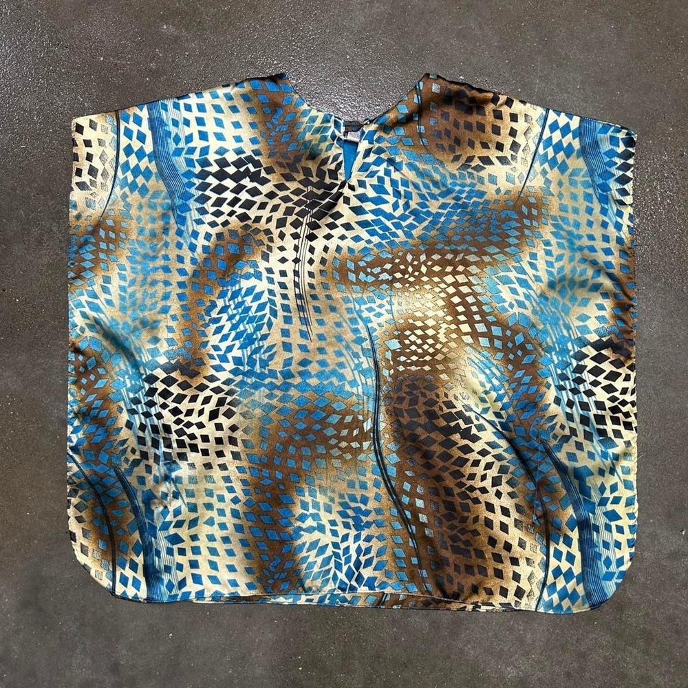 Vintage Y2K Metropolitan Size Small Silky Polyester Blouse Top